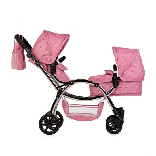 Roma - Wholesale Doll Stroller - Kids - Roma Darcie Twin Dolls Pram - pink5