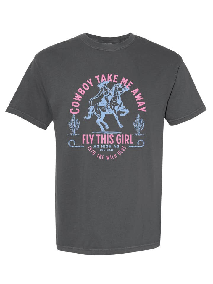 CowboyTake Me Away Western Tee for wholesale by Camo Girl Outfitters