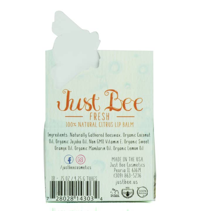 Just Bee - Wholesale Lip Balm - Just Bee Fresh Lip Balm - Citrus