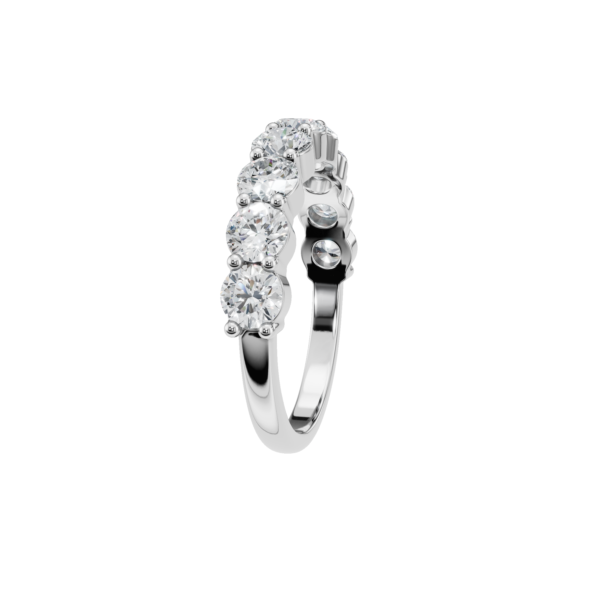 PureYou Jewelry - Wholesale Wedding Band/Ring - Certified Wedding Eternity Band Ring in Lab Grown Diamond6