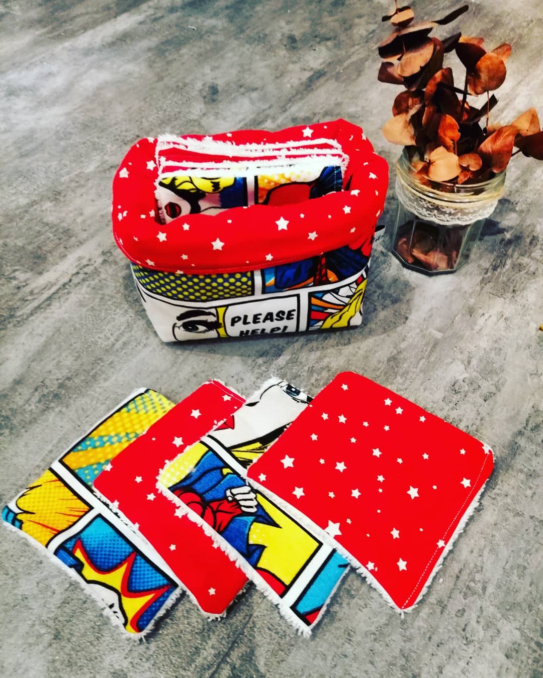 LES PETITS TITOUS - Wholesale Makeup Remover - BASKET SET AND SET OF 8 ASSORTED WASHABLE WIPES10