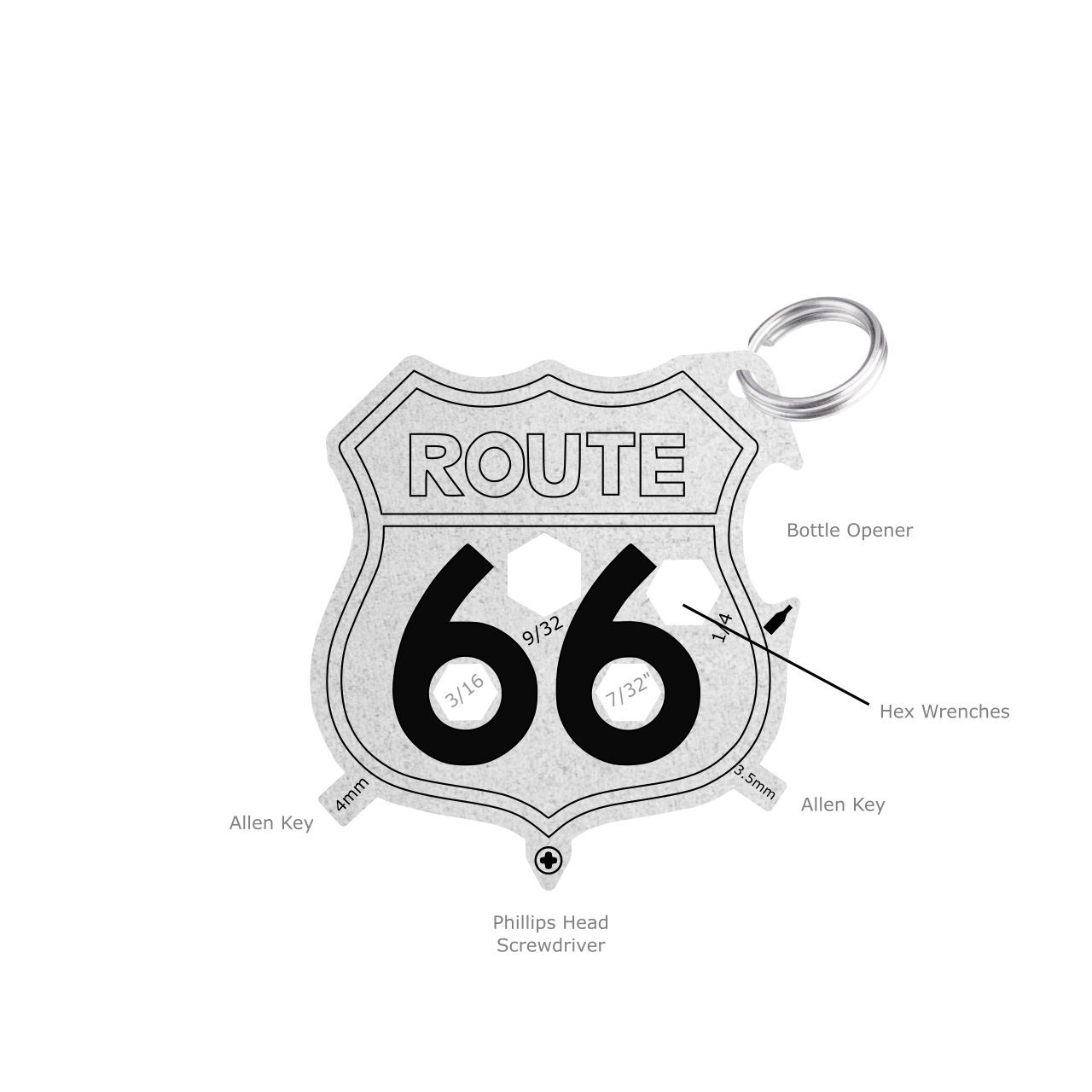 Zootility - Vente Porte-clés – unisexe - Porte-clés personnalisé, outil multifonction 12 en 11