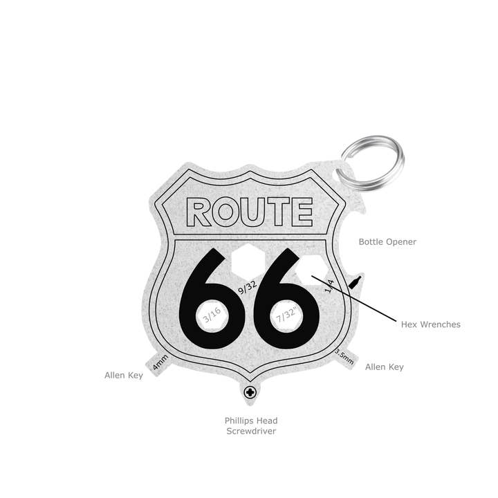 Zootility – Engroshandel Nøglering - Unisex – Brugerdefineret nøglering 12-i-1 multiværktøj1