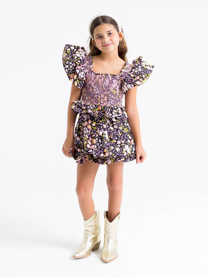 Tyler Black Daisy Tween Set for wholesale by BuddyLove