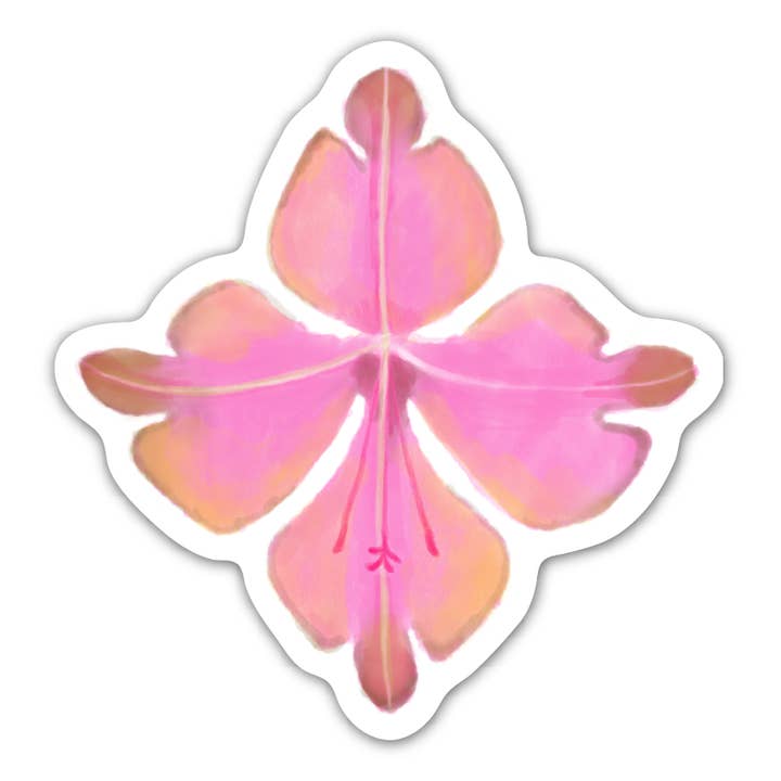 PINKER BLUME! Aufkleber für den Großhandel von RAGS AF