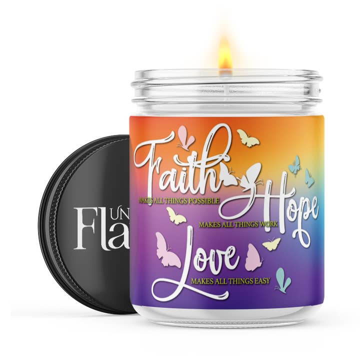 Faith Hope Liebeskerze für den Großhandel von Uncommon Flame