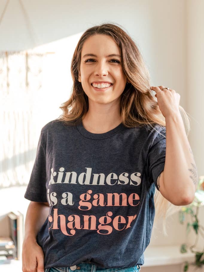 Kindness is a Game Changer Tee for wholesale by Crowned Free