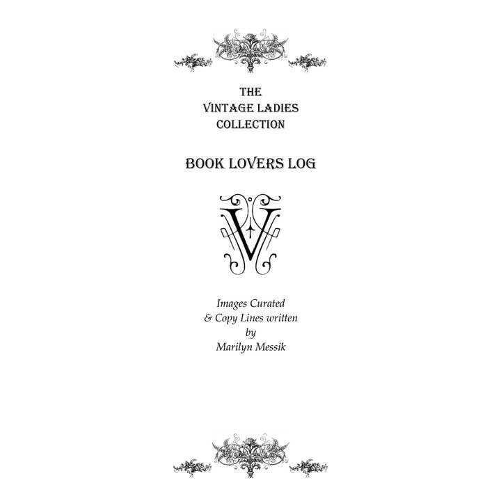 VINTAGE LADIES COLLECTION - Wholesale Notebook - Vintage Ladies Collection: BOOK LOVERS LOG SOFTBACK.