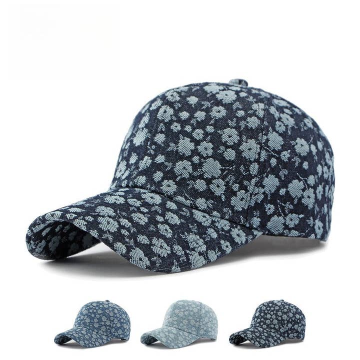 alberalkirk - Wholesale Baseball Cap - Women's - Floral Jacquard Structured Baseball Cap M5A2703