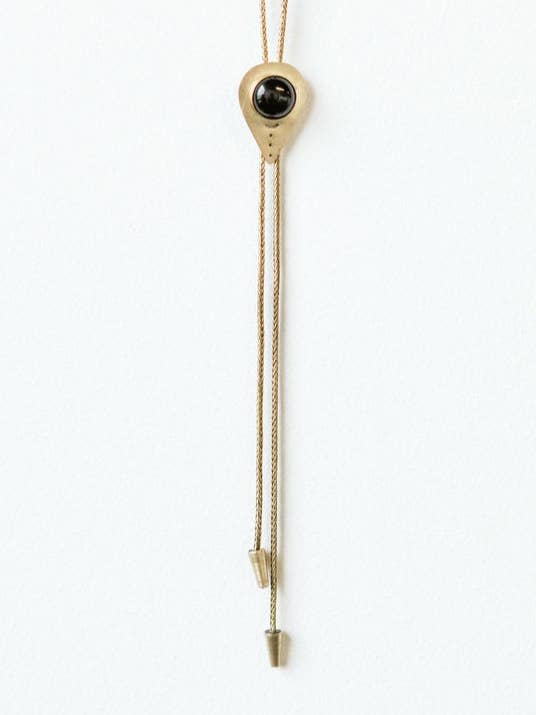 Handmade Brass Teardrop Bolo - Sahra Bolo for wholesale by Océanne
