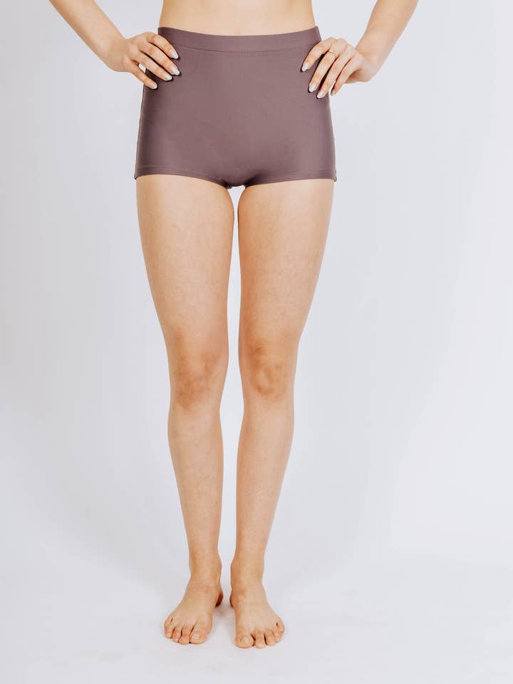 Boyshorts mit hoher Taille in Cayennepfe für den Großhandel von Jessica Rey