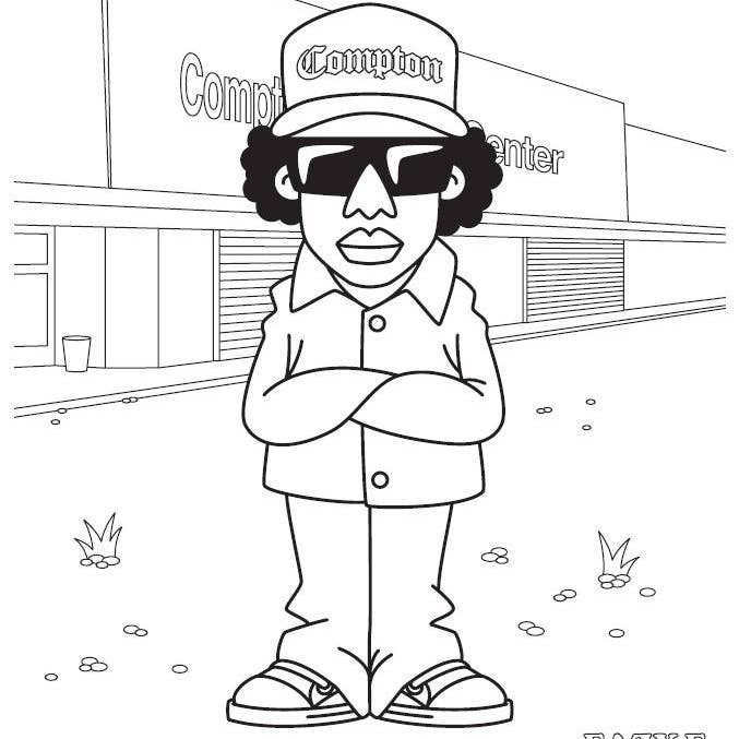 SCB - Wholesale Coloring & Activity Book - Adult - Hip Hop Coloring Book: West Coast Edition2