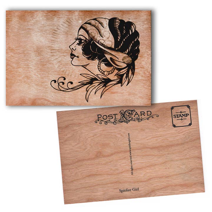 Postal de madera - Side Gypsy para venta al por mayor de Spitfire Girl