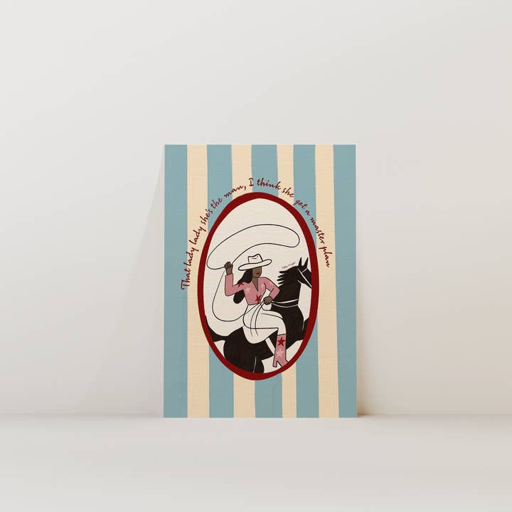 Lady Lady Print for wholesale by Poppy Illustrates