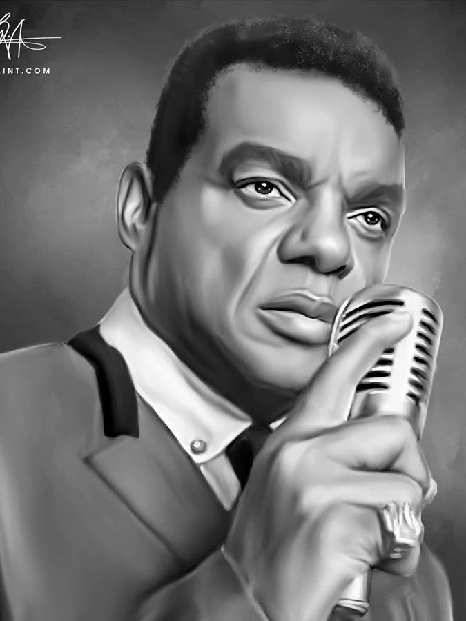 Ron Isley Digital Oil Painting by Wayne Flint for wholesale by Wayne Flint Digital Portraits