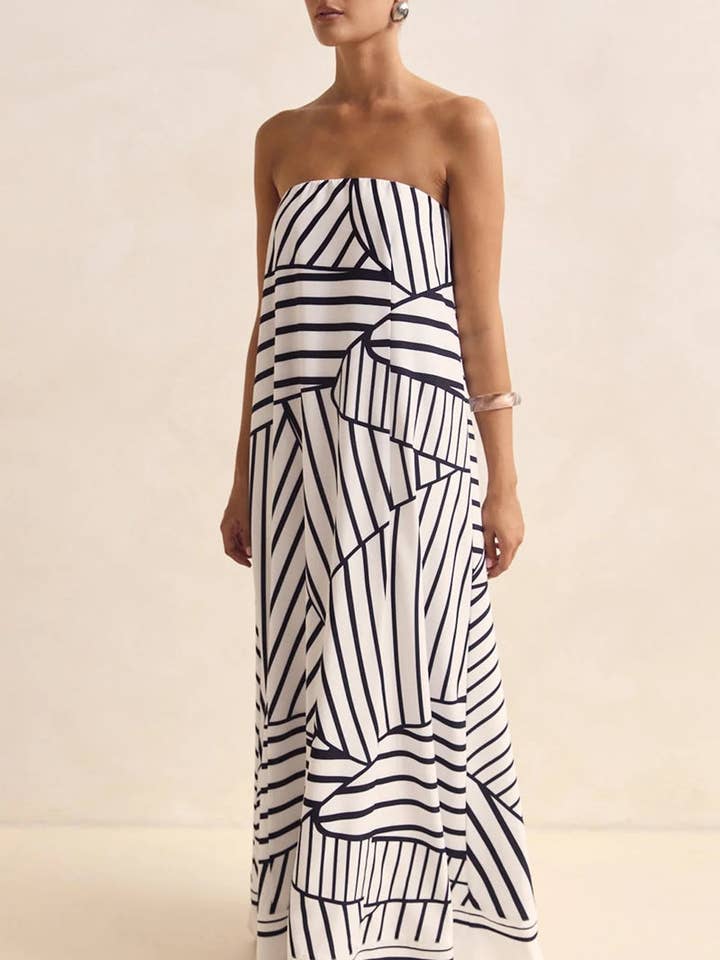 Vestito estivo senza spalline e svolazzante per la vendita all'ingrosso da parte di AZSHOP Trading LLC