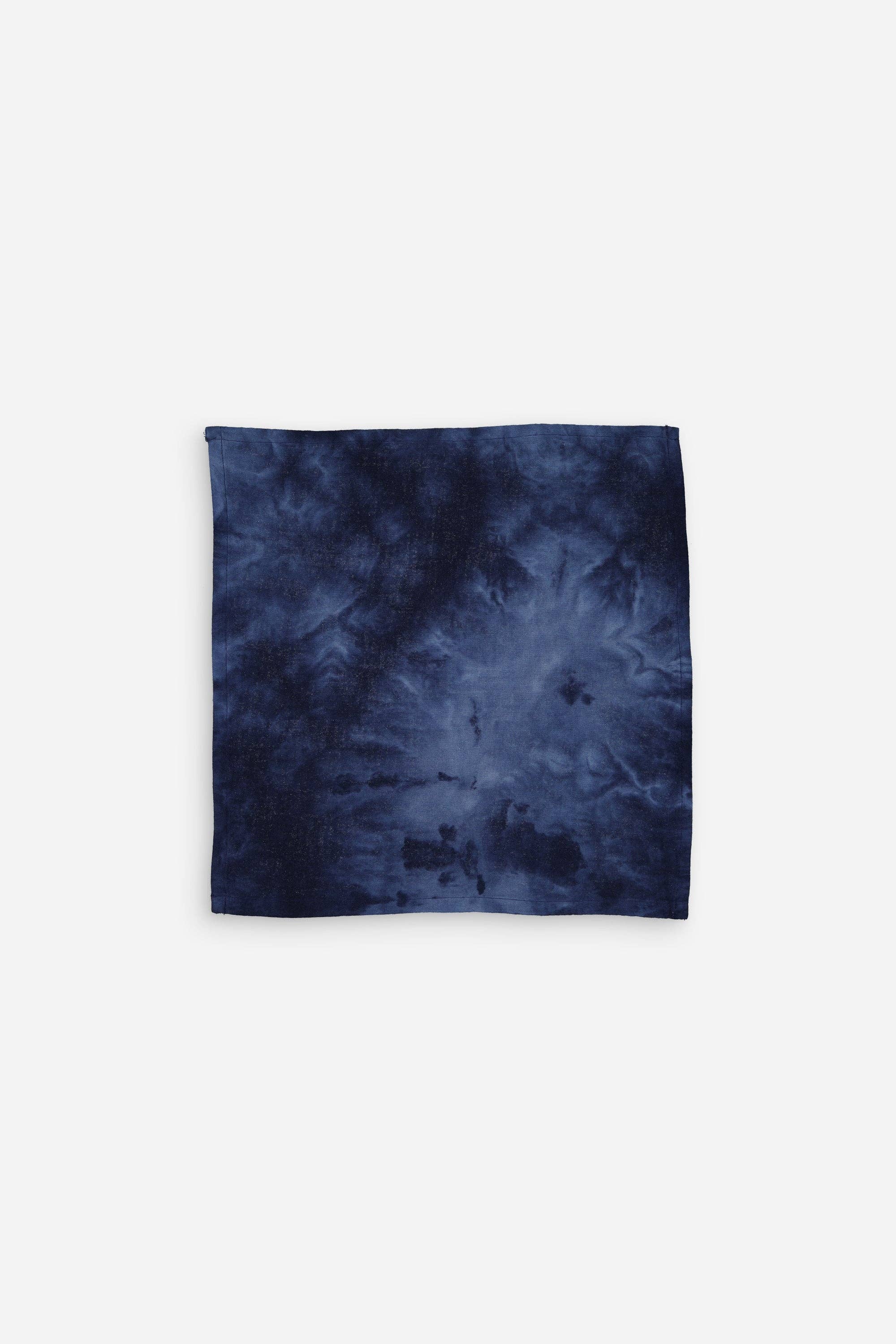 Maryne Guyot crƩations - Wholesale Dinerservet - Set van 2 katoenen servetten met navy tie-dye patroon
