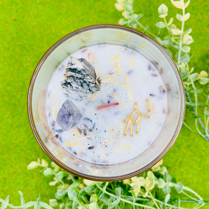 Ojo Luna Apothecary - Wholesale Jar/Filled Candle - Virgo Zodiac Candle