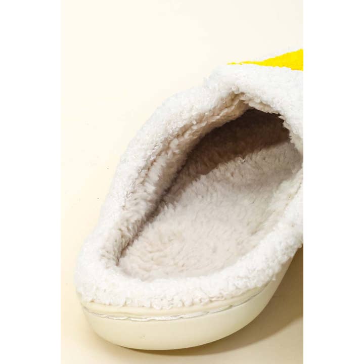 Anarchy Street - Wholesale Slippers - Women's - Happy Face Fuzzy Slippers