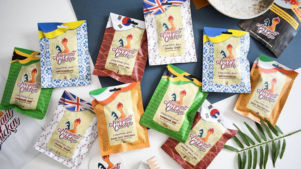 Arrogant Chicken – wholesale Jerky – Crispy Chicken Slices - Mixed Flavours4