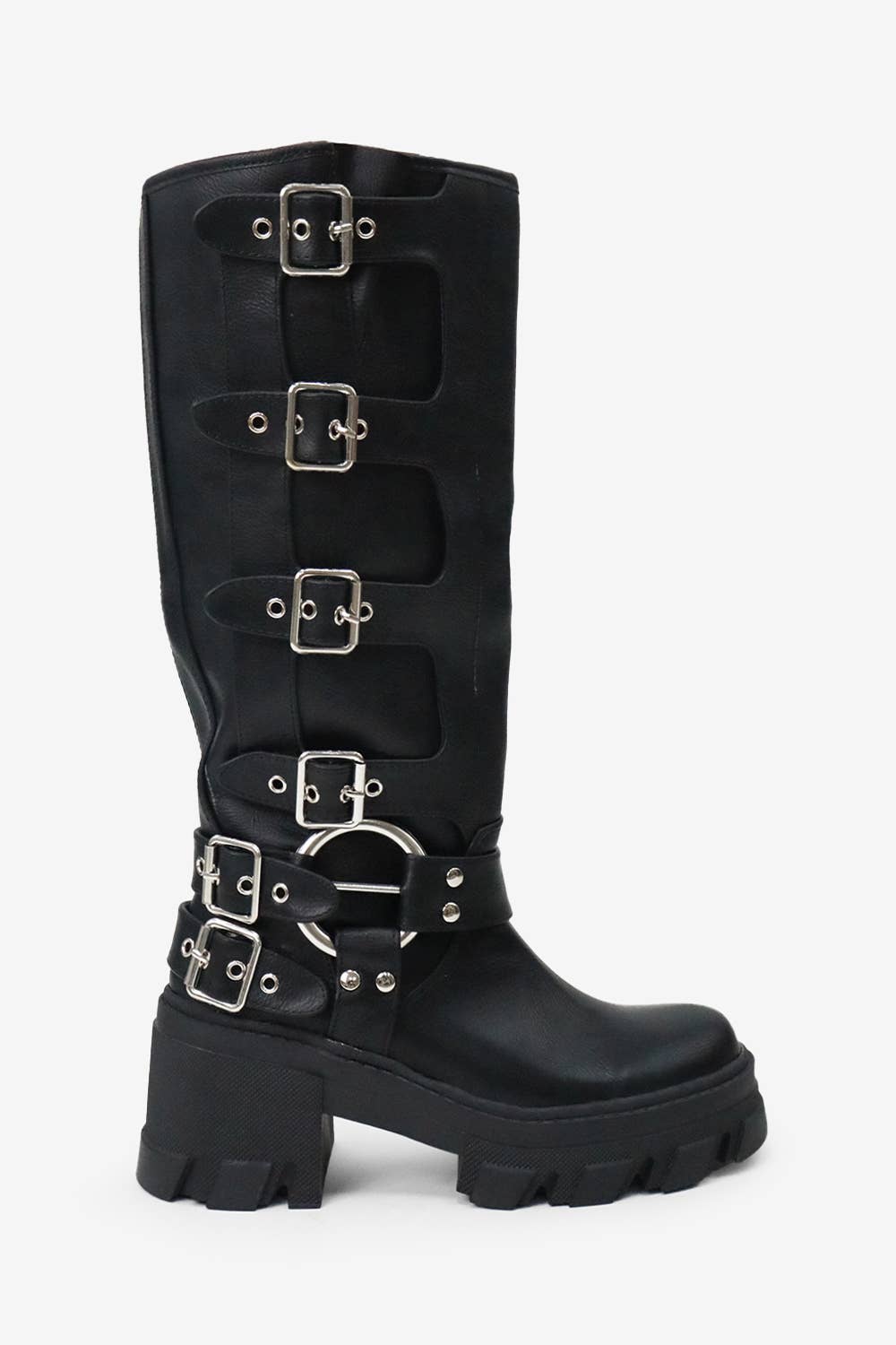 Lemonade Shoes - Wholesale Boots - Women's - BUCKLE UP NOW - Biker Boot w/ Side Buckles and a Chunky Sole15