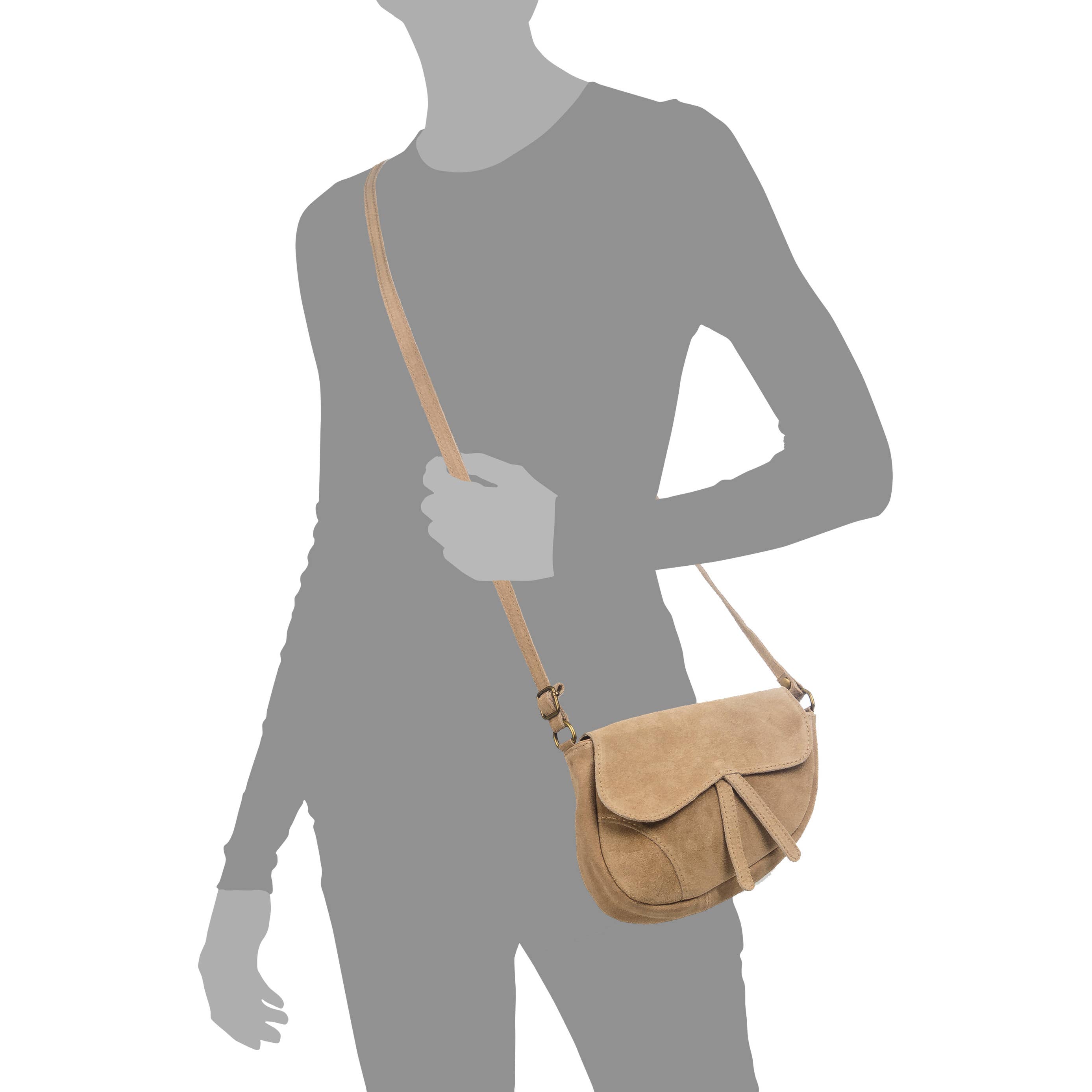 FIRENZE ARTEGIANI - Wholesale Schoudertas - Dames - Susanna schoudertas dames van echt suèdeleer3