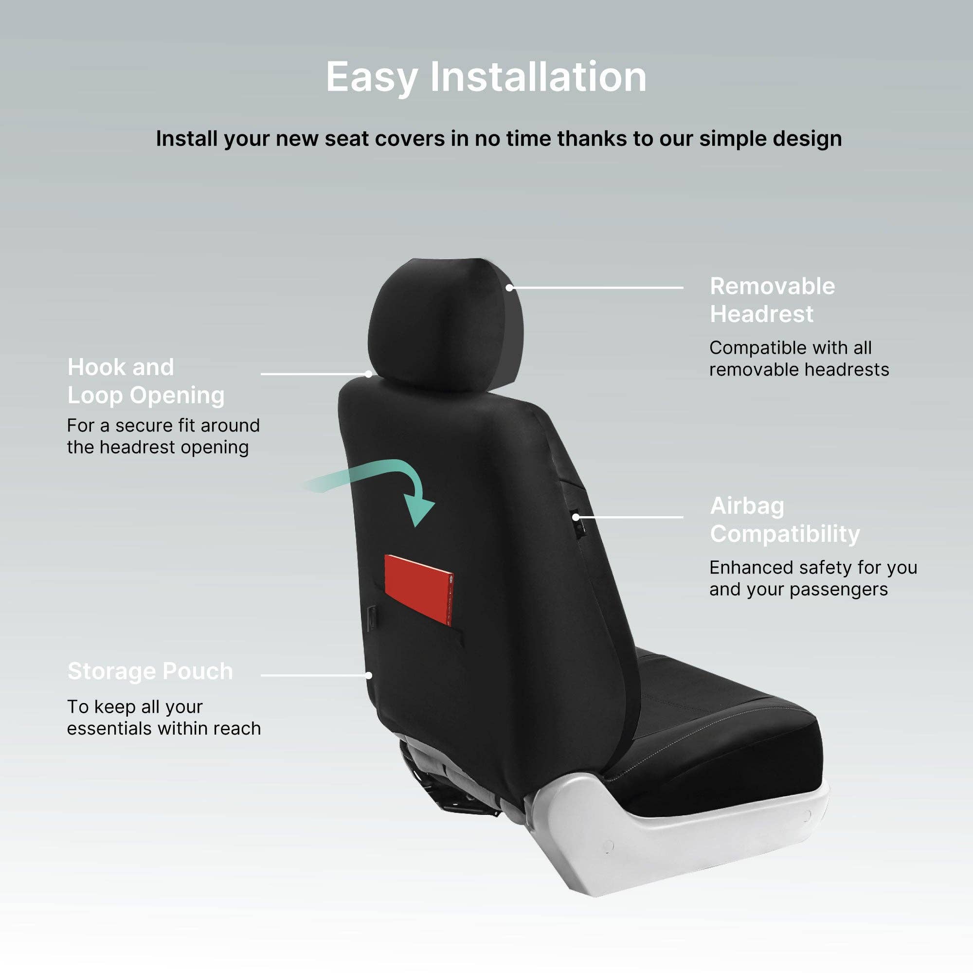 FH GROUP – wholesale Jacket – Women's – Premium PU Leather Seat Covers - Full Set Tan4