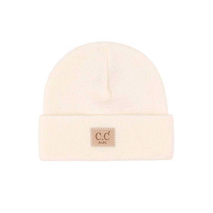 Hana - Wholesale Beanie - Women's - C.C Baby Classic Rib Beanie with C.C Suede Patch1