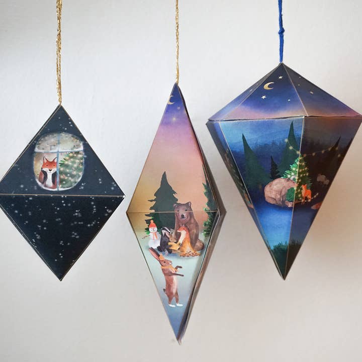 3D papieren Kerstornamenten voor wholesale door Lotte Drouen