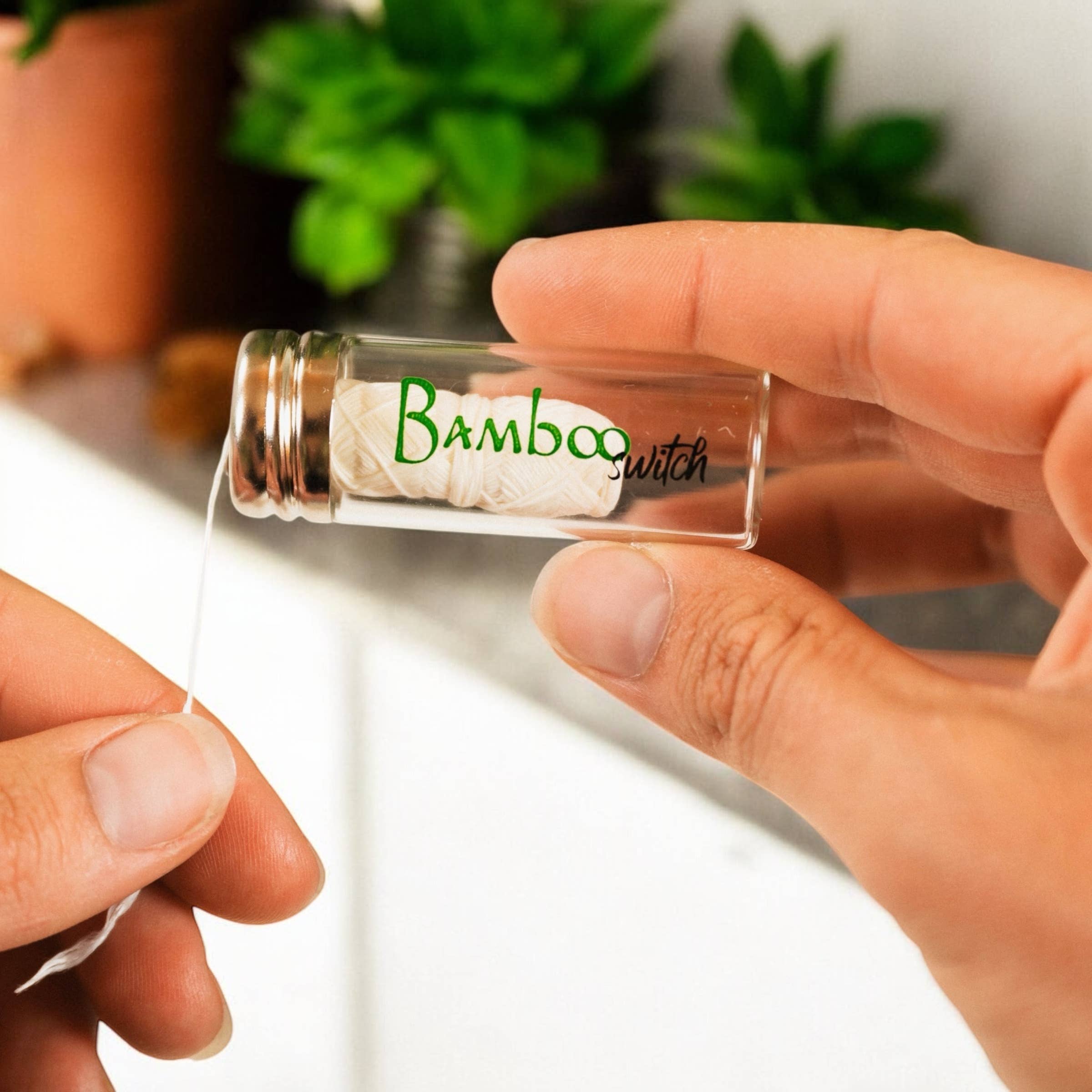 Bamboo Switch - Wholesale Floss - Natural White Bamboo Floss | Vegan, Organic, and Compostable3