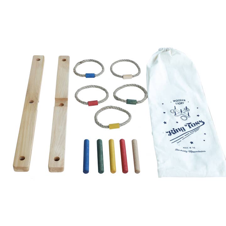 Wooden Story - Vendita all'ingrosso Giocattolo in legno - Bambini - Lancio degli anelli - gioco di abilità