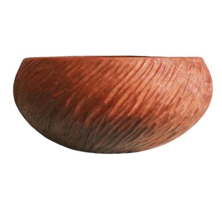 Kasih Co-op - Vendita all'ingrosso Ciotole/Piatti decorativi - Ciotola in legno intagliata inclinata, intagliata a mano da artigiani indonesiani, ciotola in radice di teak massiccio