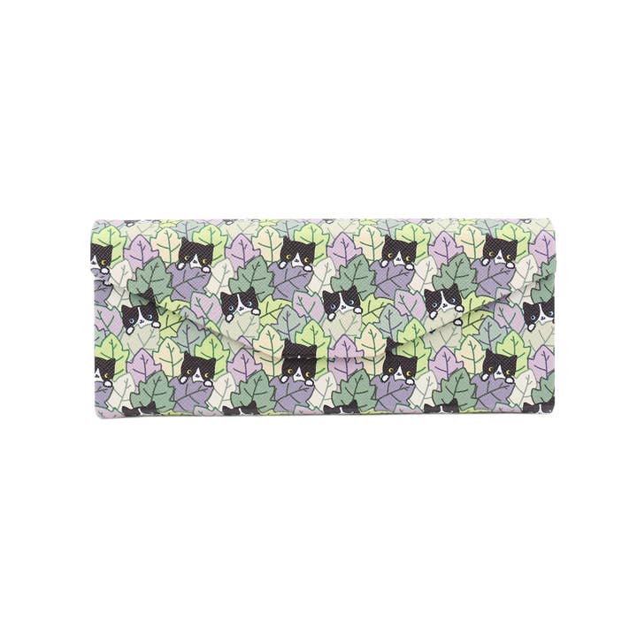 Real Sic – wholesale Eyewear cases & holders – Unisex – Cat Hide and Seek Print Glasses Case - Vegan Leather Magic Folding Hard Case4