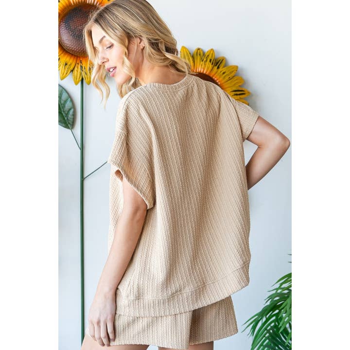 Veveret - Wholesale Knit Top - Women's - Waffle Textured Knit Top3