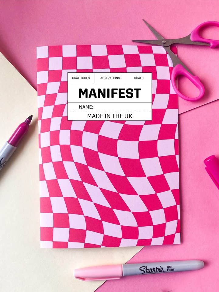 Checkered Manifesting Journal for wholesale by Nevele Official
