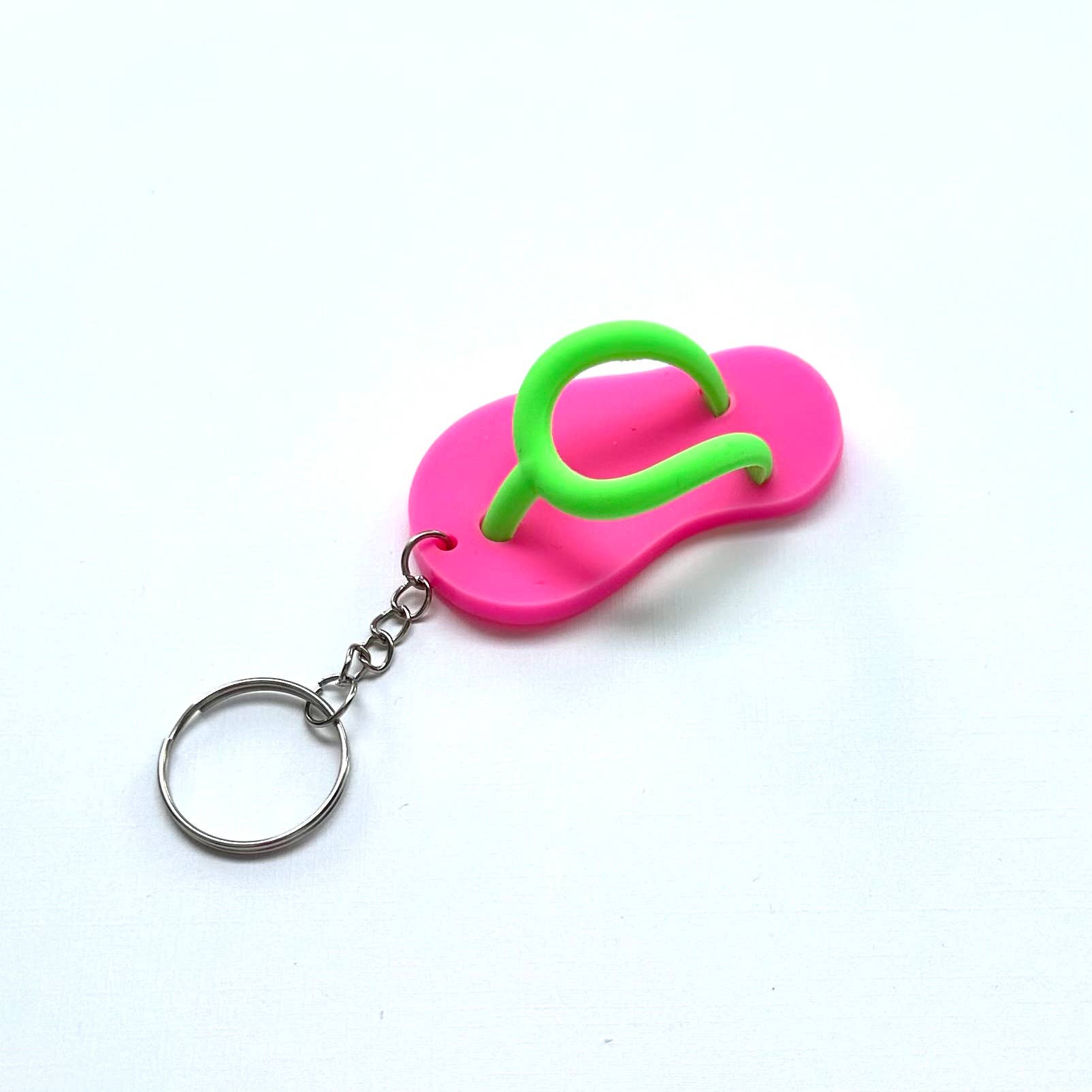 iconic mi - Wholesale Keychain - Women's - Silicone Flip Flop Keychain Accessory Hot Pink1