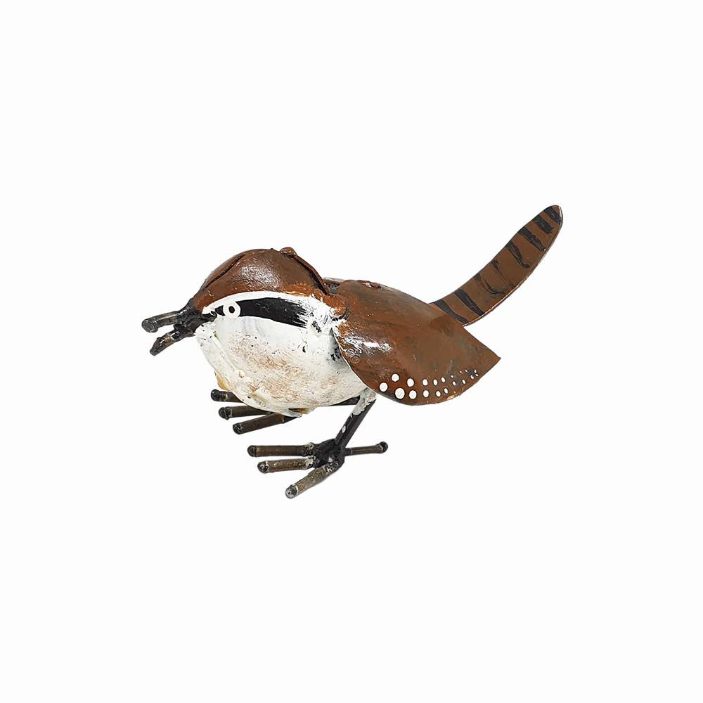 VIE - Wholesale Sculpture - Small Recycled Metal Bird Sculpture1