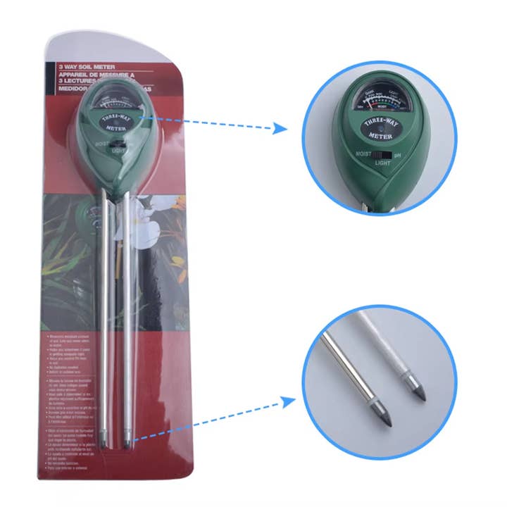 VIGOR - Wholesale Garden Tool - Soil Moisture Meter, Upgraded Stainless Steel Probe Soil pH5