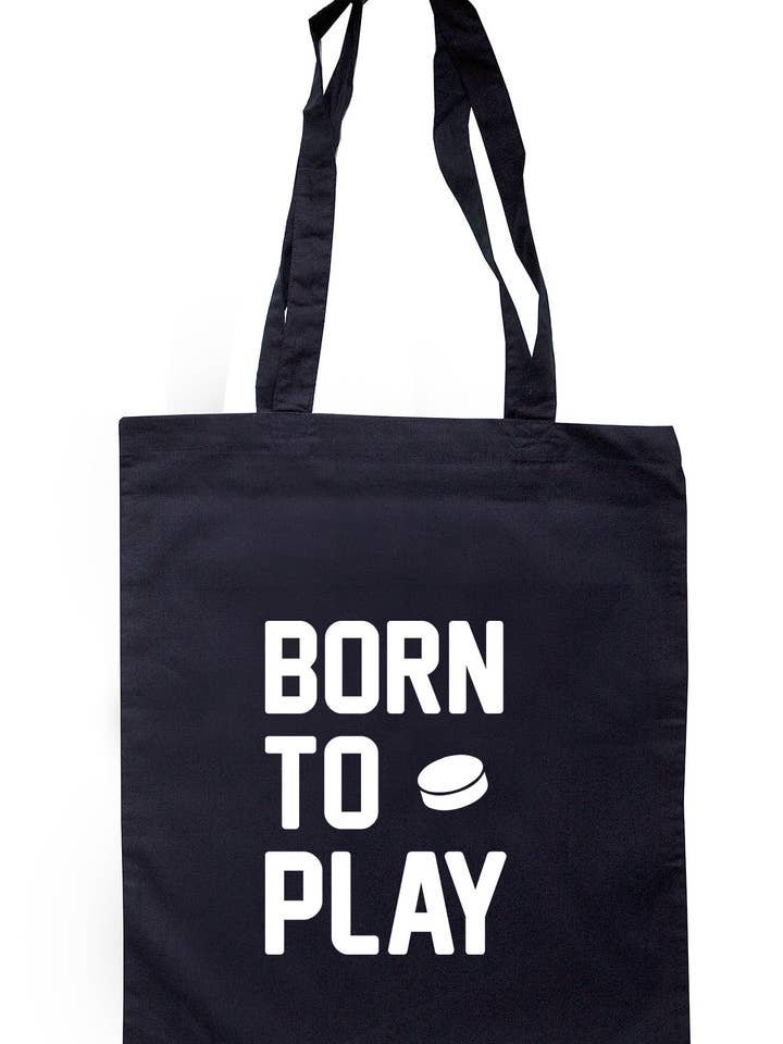 Geboren, um Hockey-Einkaufstasche zu spielen TB0357 für den Großhandel von Illustrated Identity