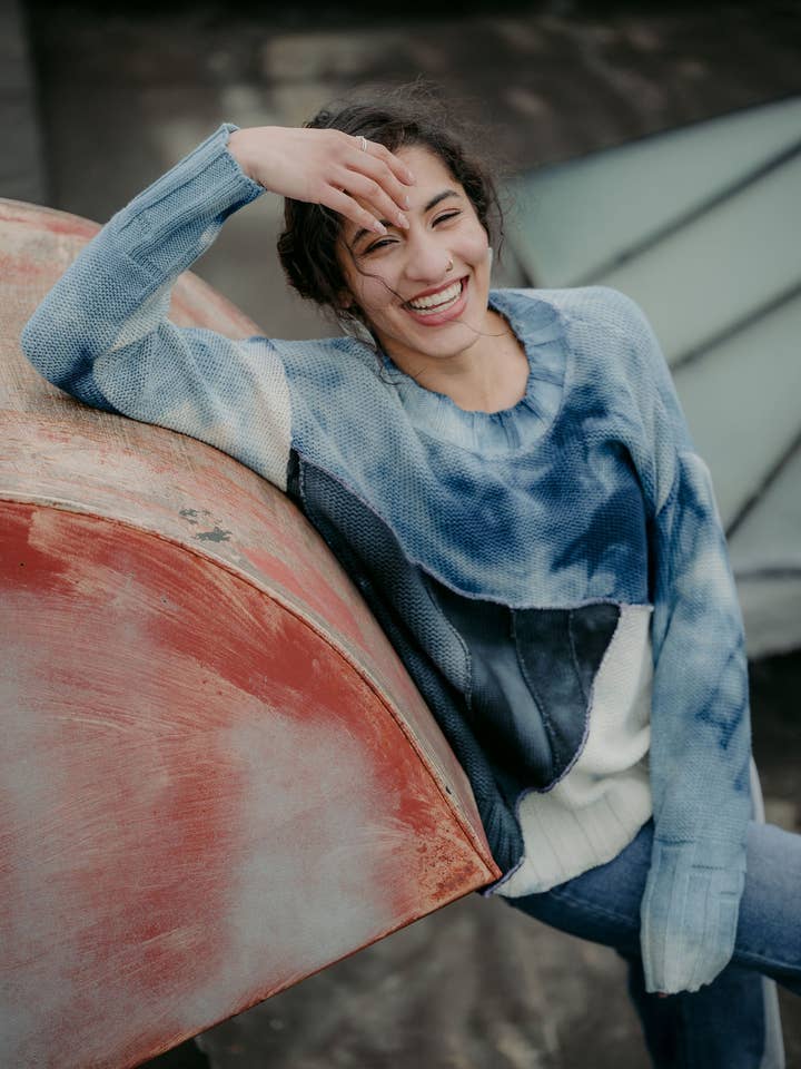 Palisades Pullover in Midnight for wholesale by IWANCIW functional funware