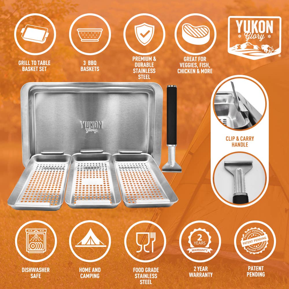 Yukon Glory - Wholesale Outdoor Grill Tools - Grill 'N Serve Set3