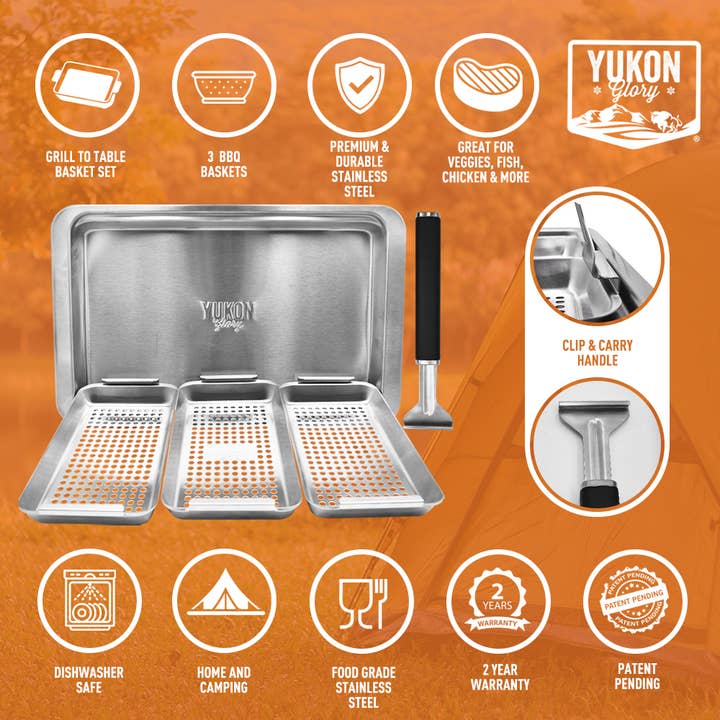 Yukon Glory - Wholesale Outdoor Grill Tools - Grill 'N Serve Set3
