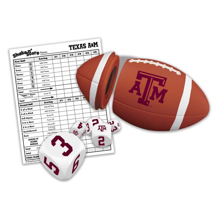 Masterpieces Puzzles - Wholesale Board Game - Texas A&M Aggies Shake n' Score