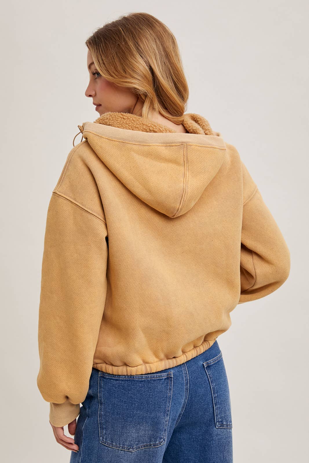 Bluivy - Vente Sweat à capuche – femme - Sweat à capuche à fermeture zippée devant avec intérieur en polaire15