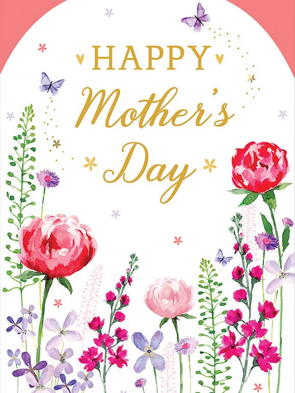 Cartão do Dia da Mãe, Dia da Mãe, Floral misto por atacado de Piccadilly Greetings