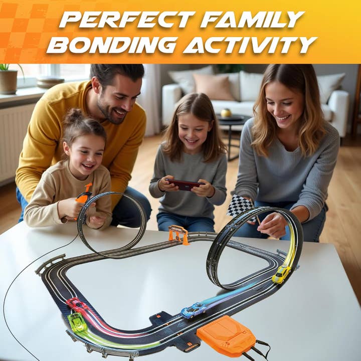 Atlasonix - Wholesale Toy Car/Truck - Kids - Slot Car Race Track Sets - Double Loop5