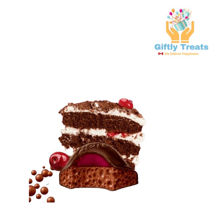 Giftly Treats - Vente Barre chocolatée - Barre de chocolat noir Aero Truffle Black Forest Cake, 105 g