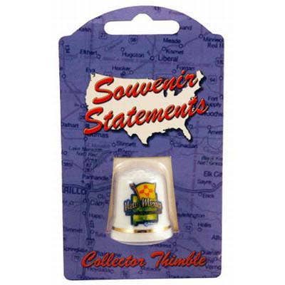 Jenkins Enterprises - Vente Décorations de table - Dé à coudre Map/ Drapeau New Mexico0