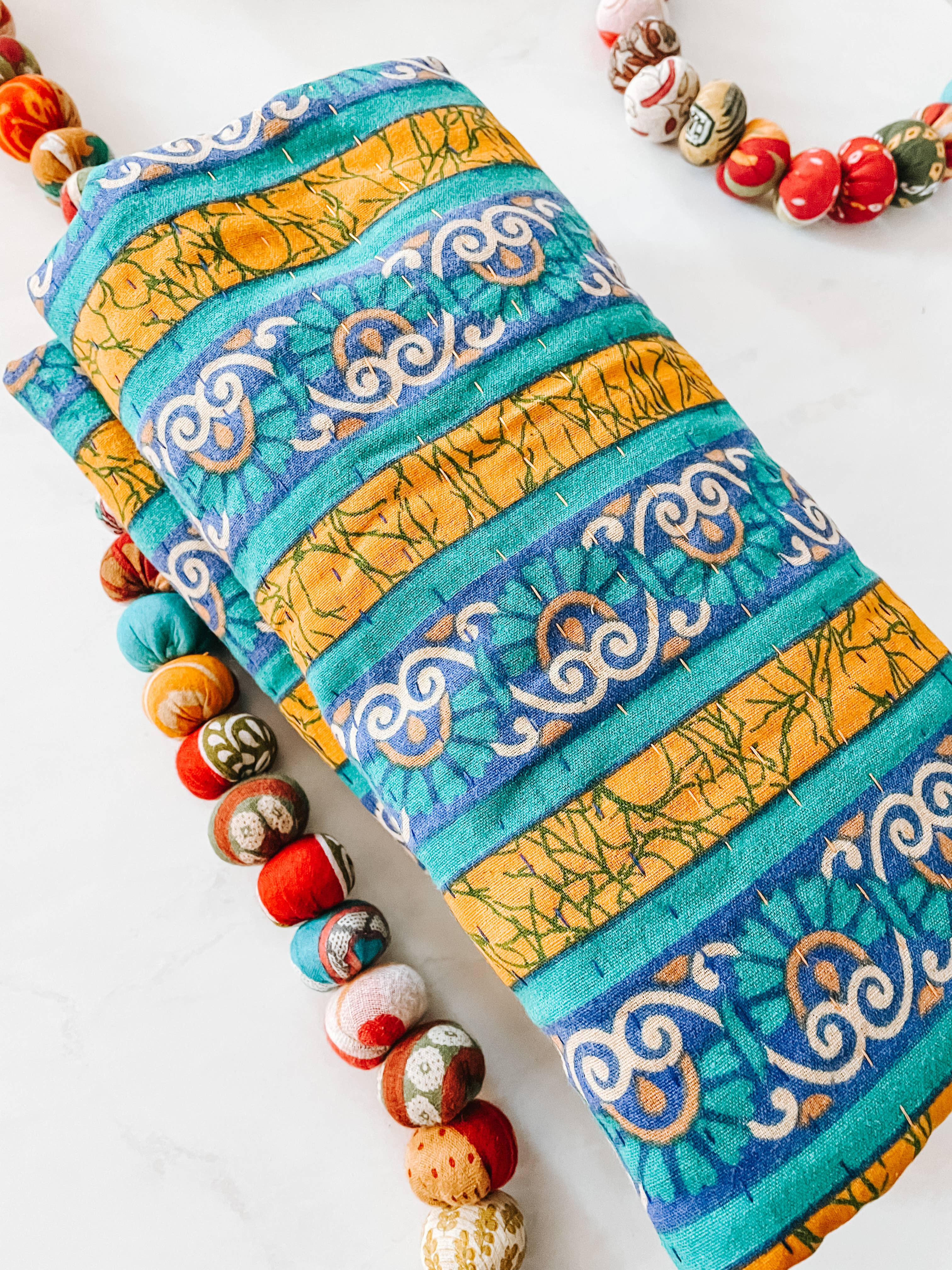 Asha Project – Manta para sofá por atacado – Cobertor Kantha Mini Throw5