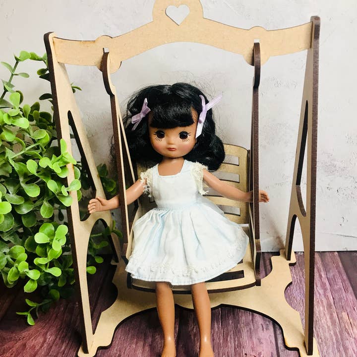 Dolls Swing Seat, Dolls Mini Garden Chair, Doll Miniature for wholesale by Deco Rach Design